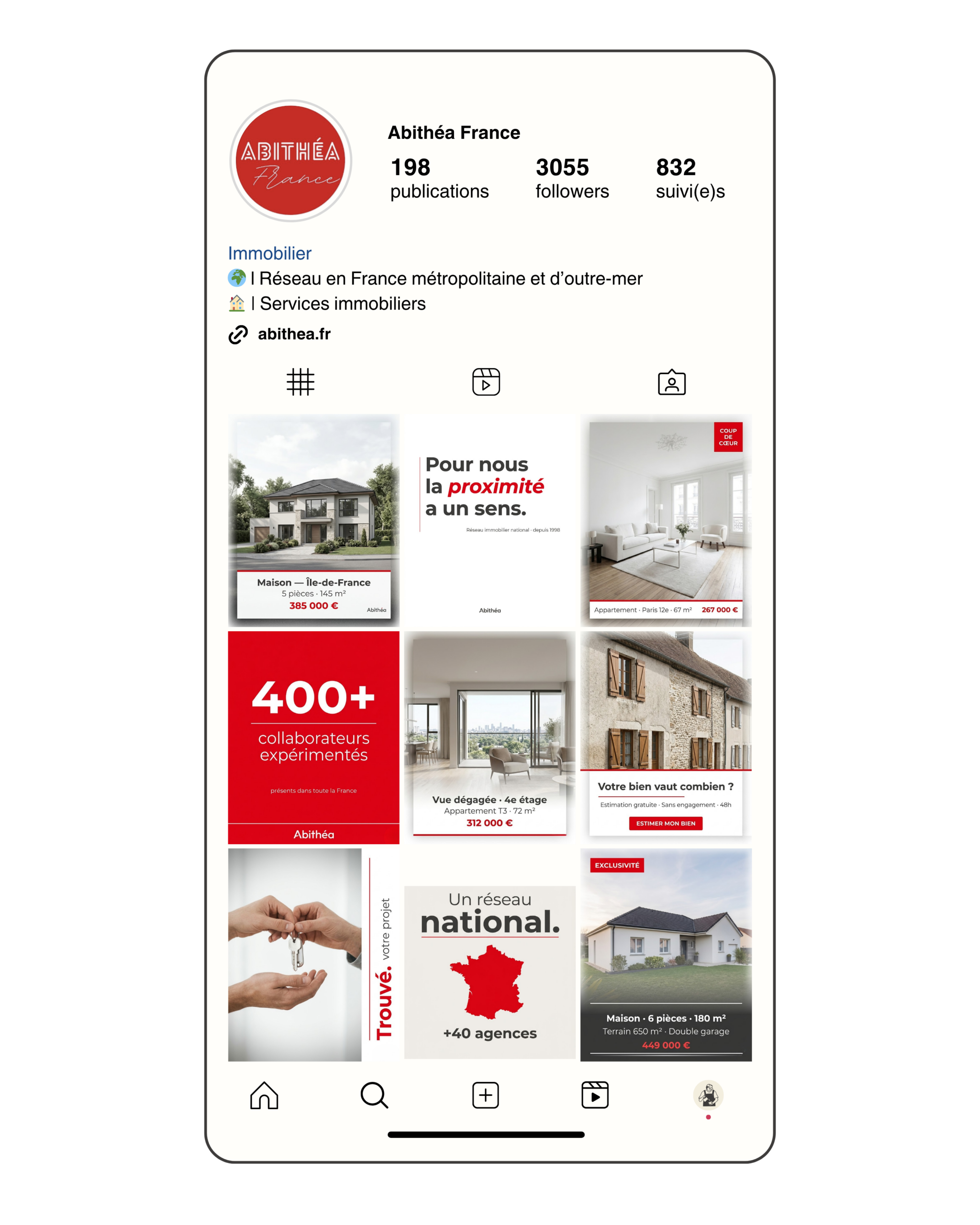 Exemple feed Instagram 1